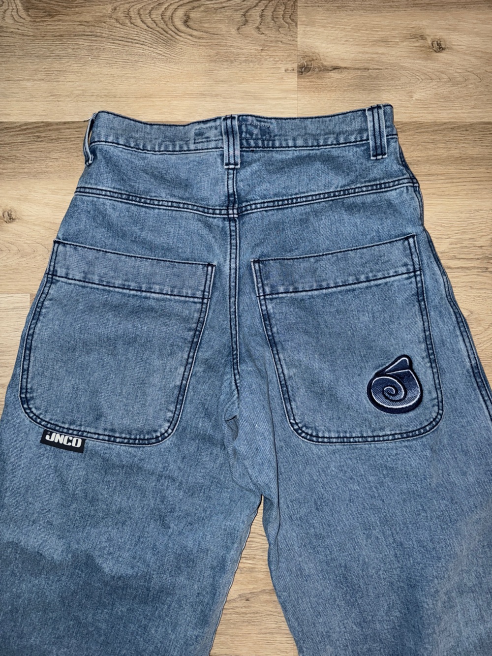 JNCO Blue Denim Jeans with Navy Patch